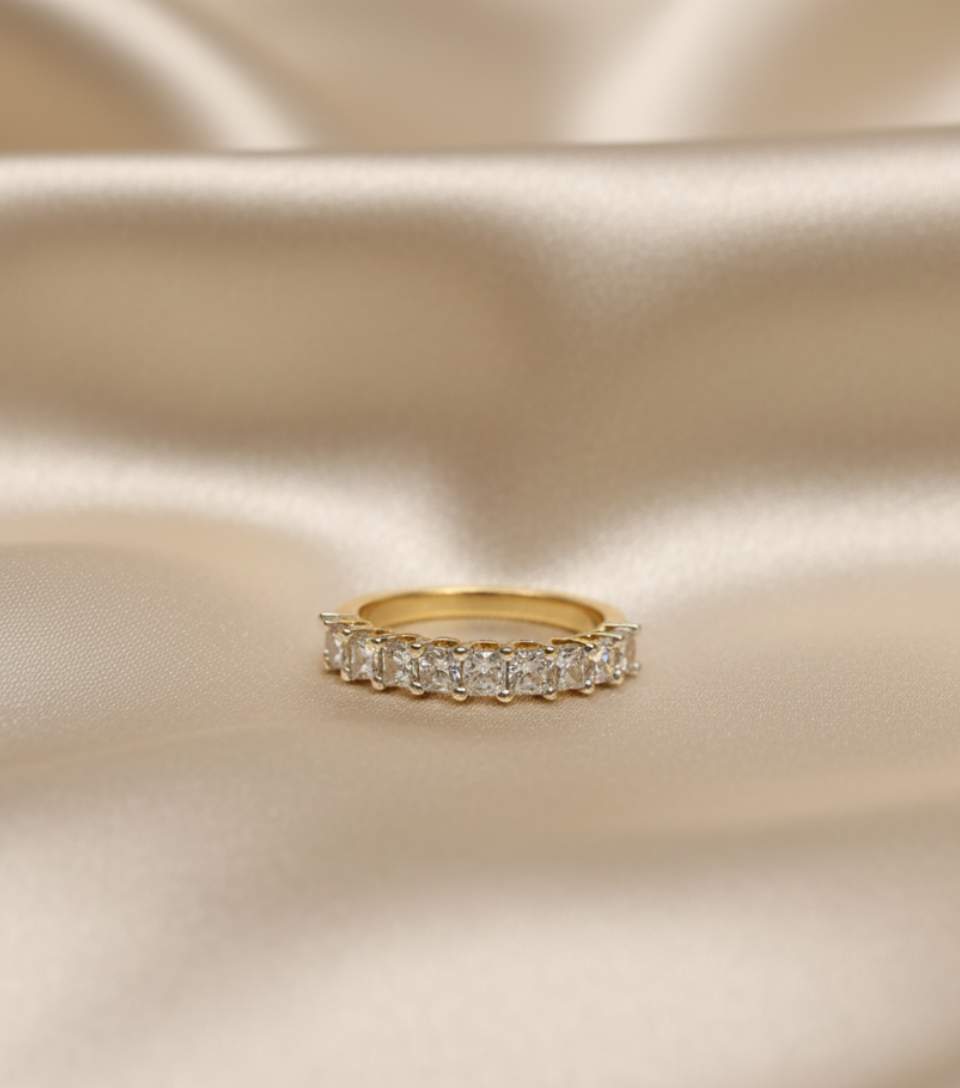Diamond Half Eternity Band Ring