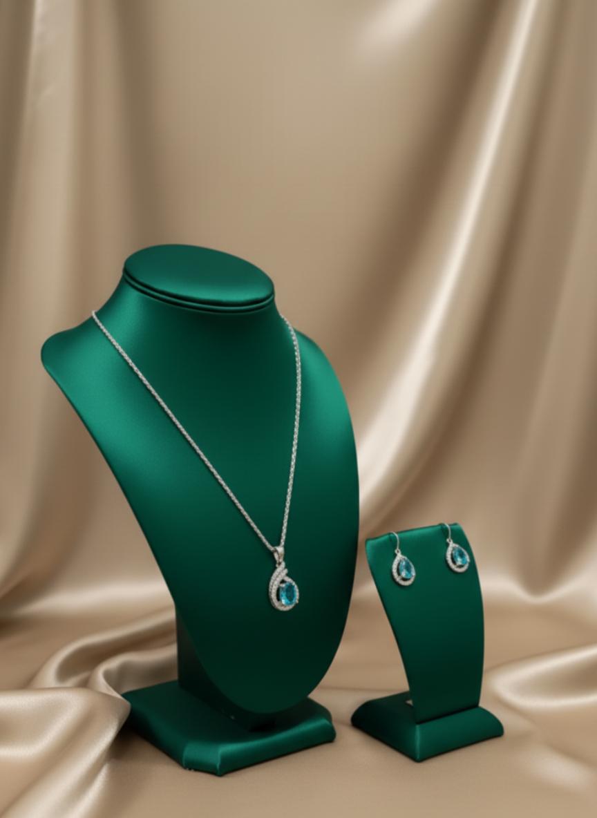 Simulated Aquamarine Swirl Design Set - Image 2