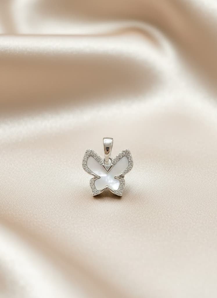 Mother Of Pearl Butterfly Jewelry Set - Image 3
