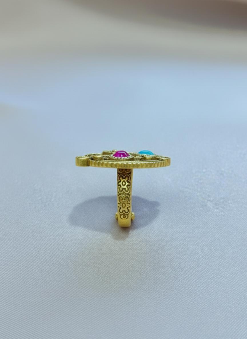 Antique Style  Filigree Cocktail Ring - Image 3