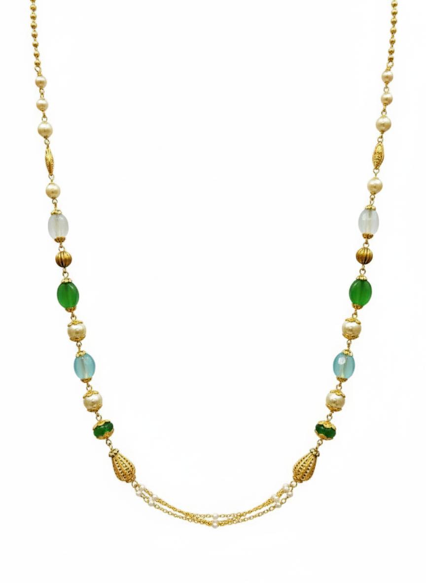 Bead And Multi Colour Stones Chain