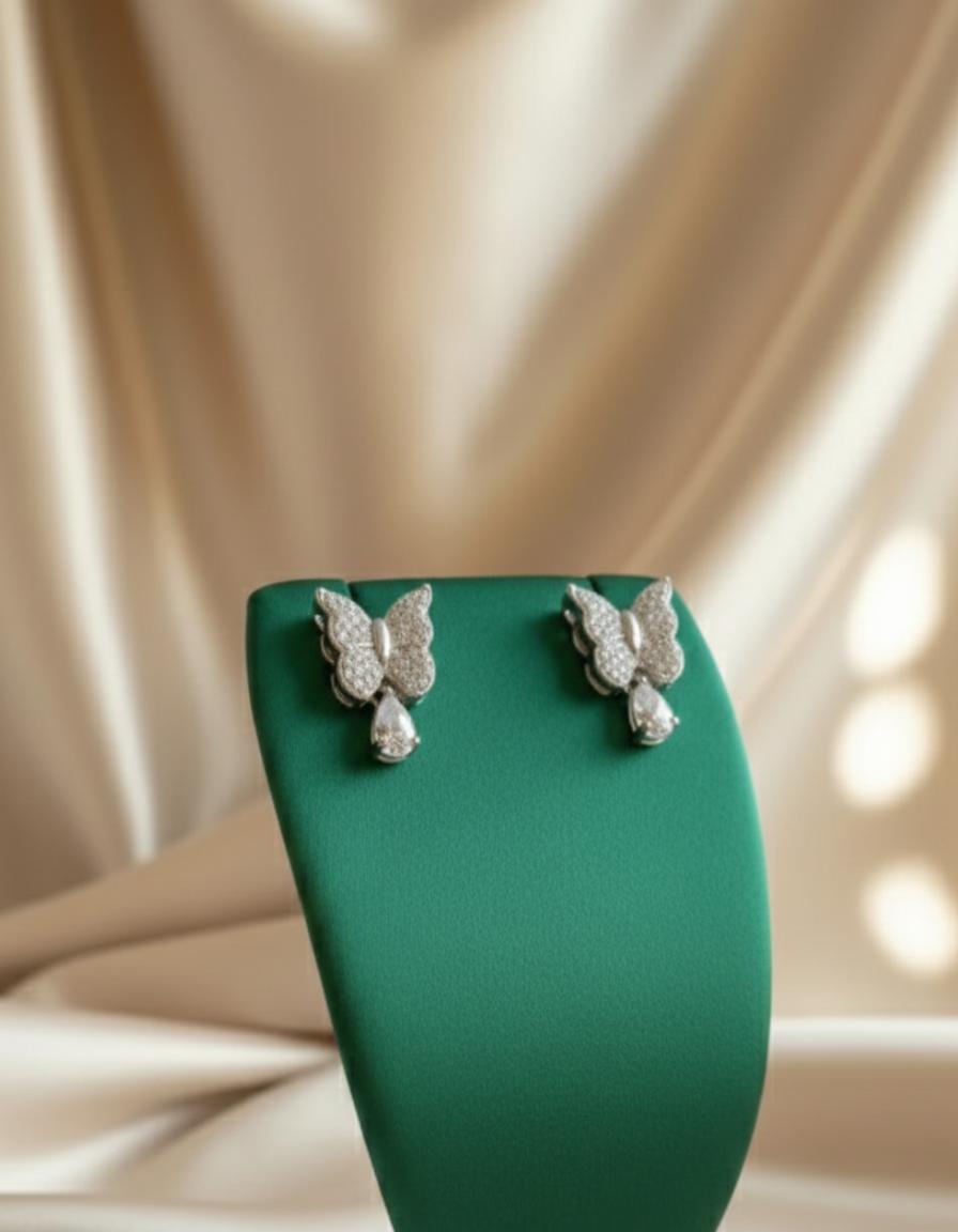 Butterfly Drop Earrings - Image 4