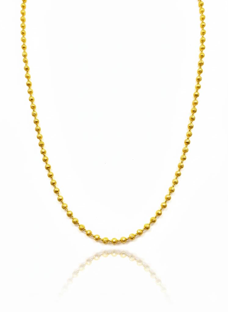 Classic Gold Ball Chain Necklace For Women