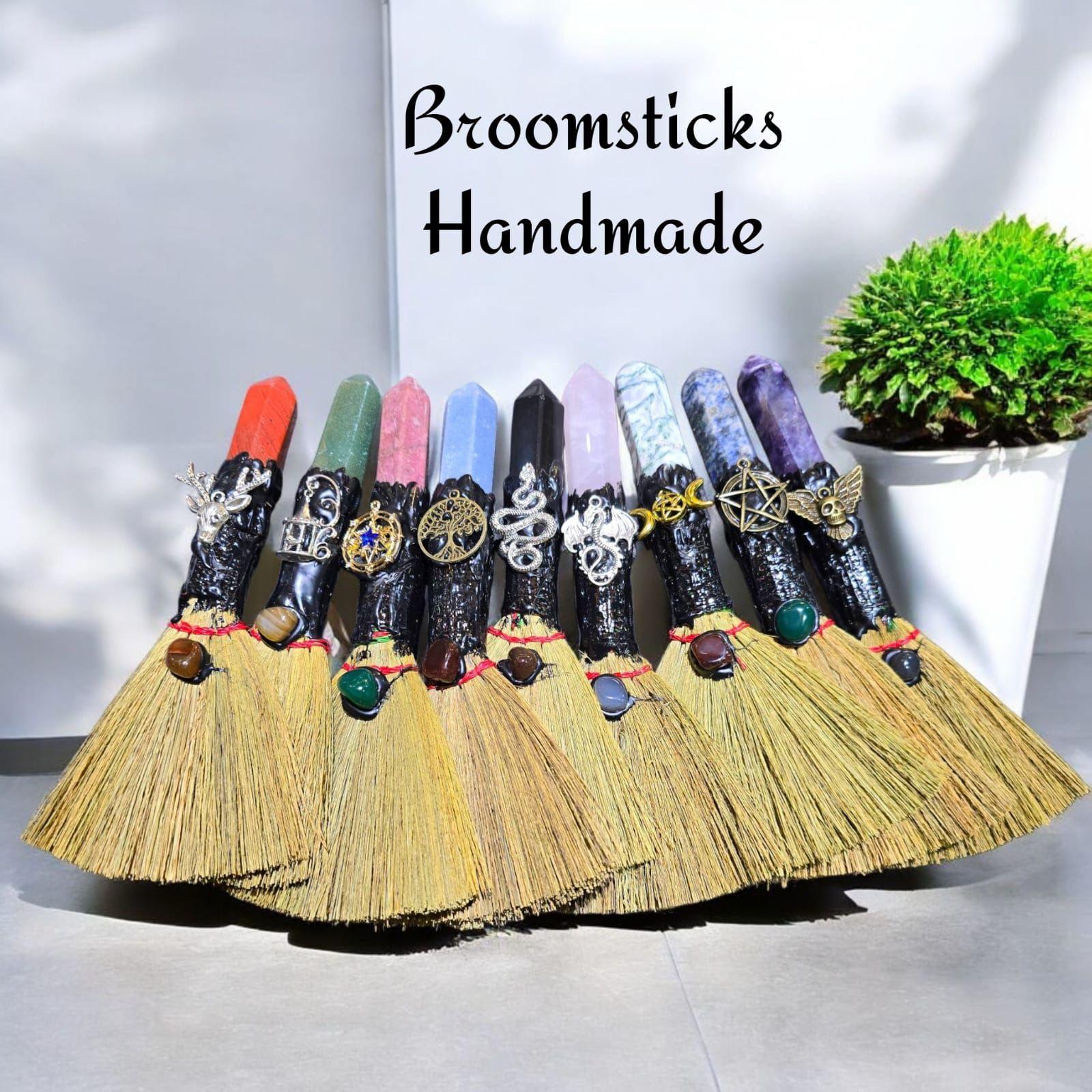 Crystal Broomsticks Handmade