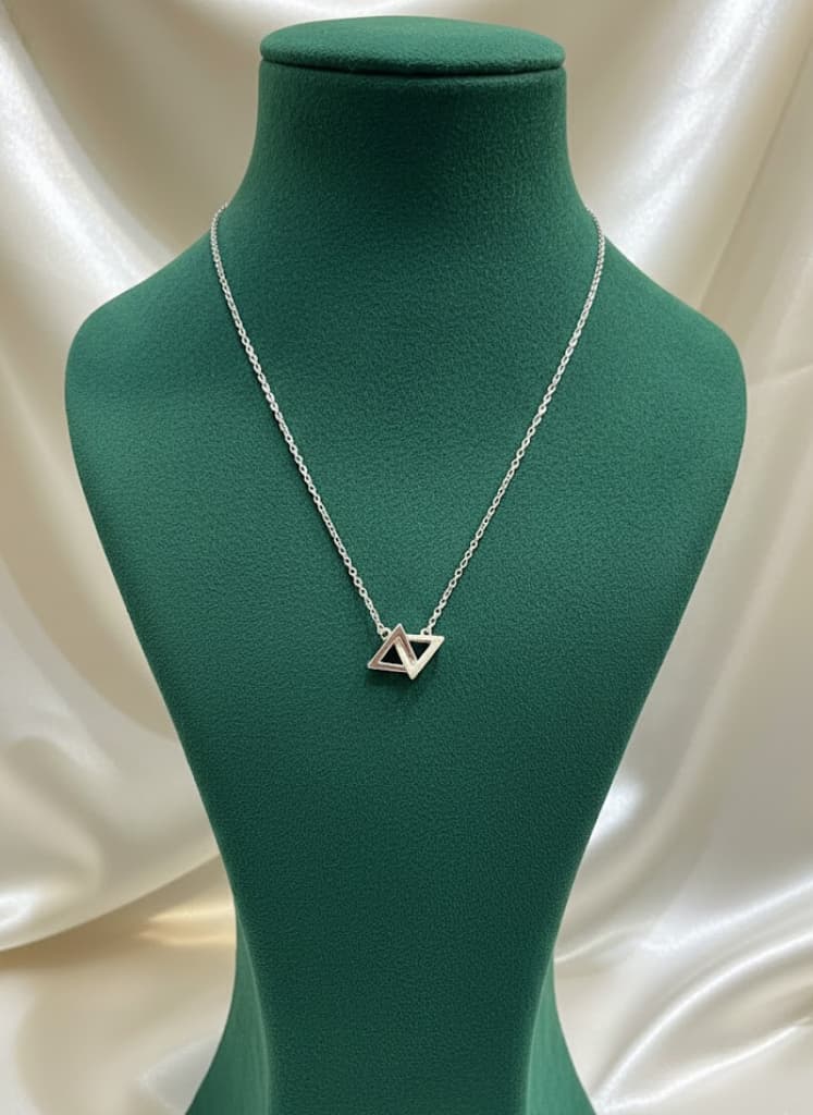 Dainty Interlocking Bar Pendant