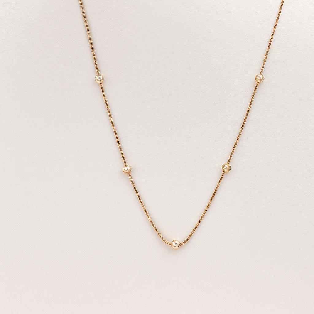 Gold Satellite Chain Necklace - Image 2