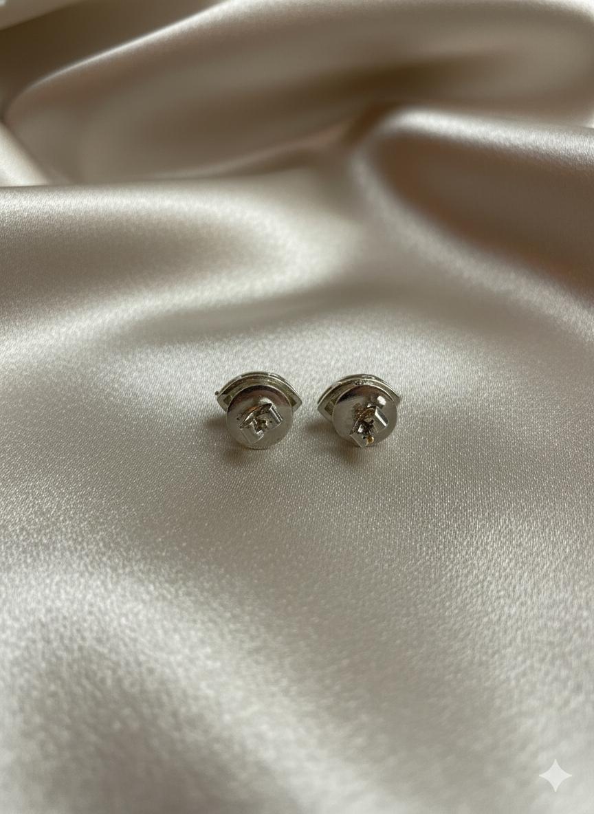 Green Cubic Zirconia Marquise Halo Studs - Image 3