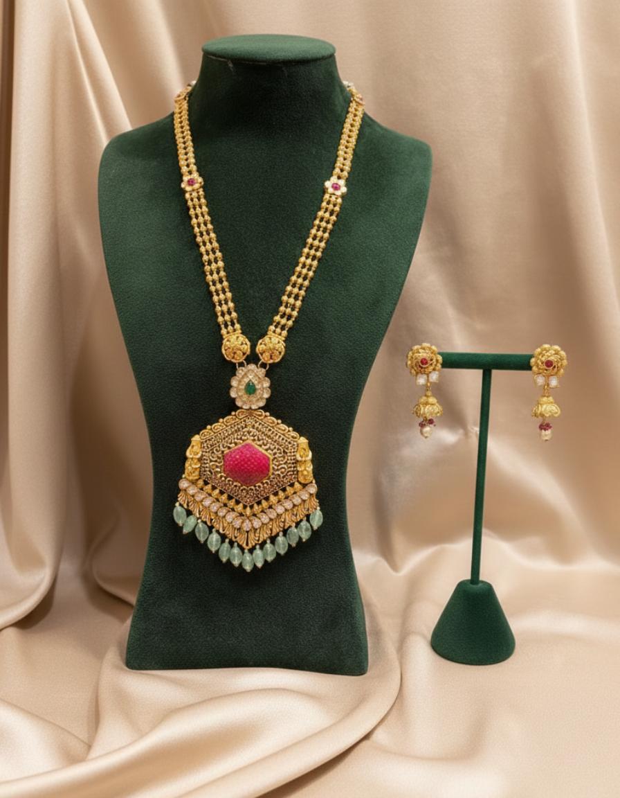 Heritage Multi-Chain & Stud Earrings