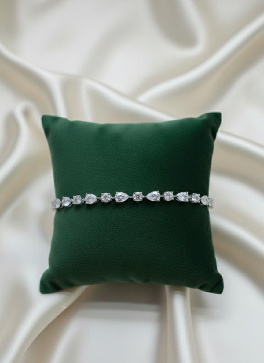 Marquise Cluster Pave Open Bangle