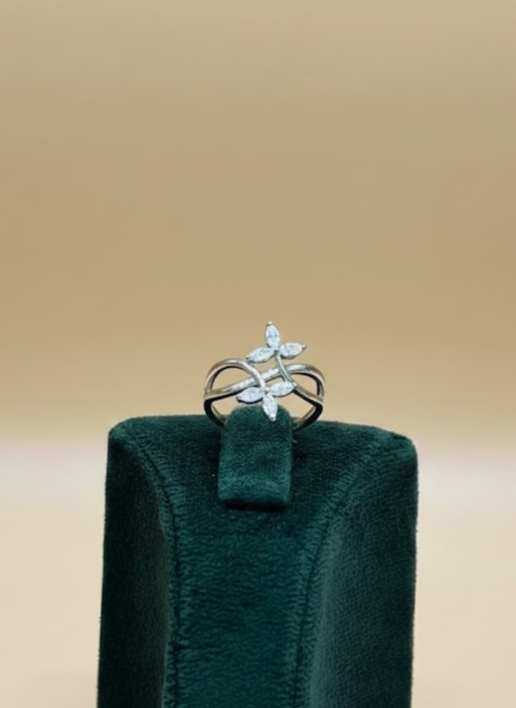 Marquise Floral Cluster Ring
