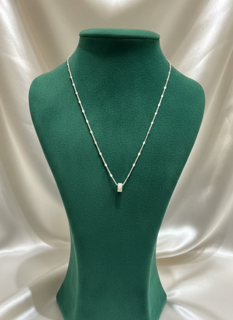Pave Set Barrel Slide Jewelry For Women