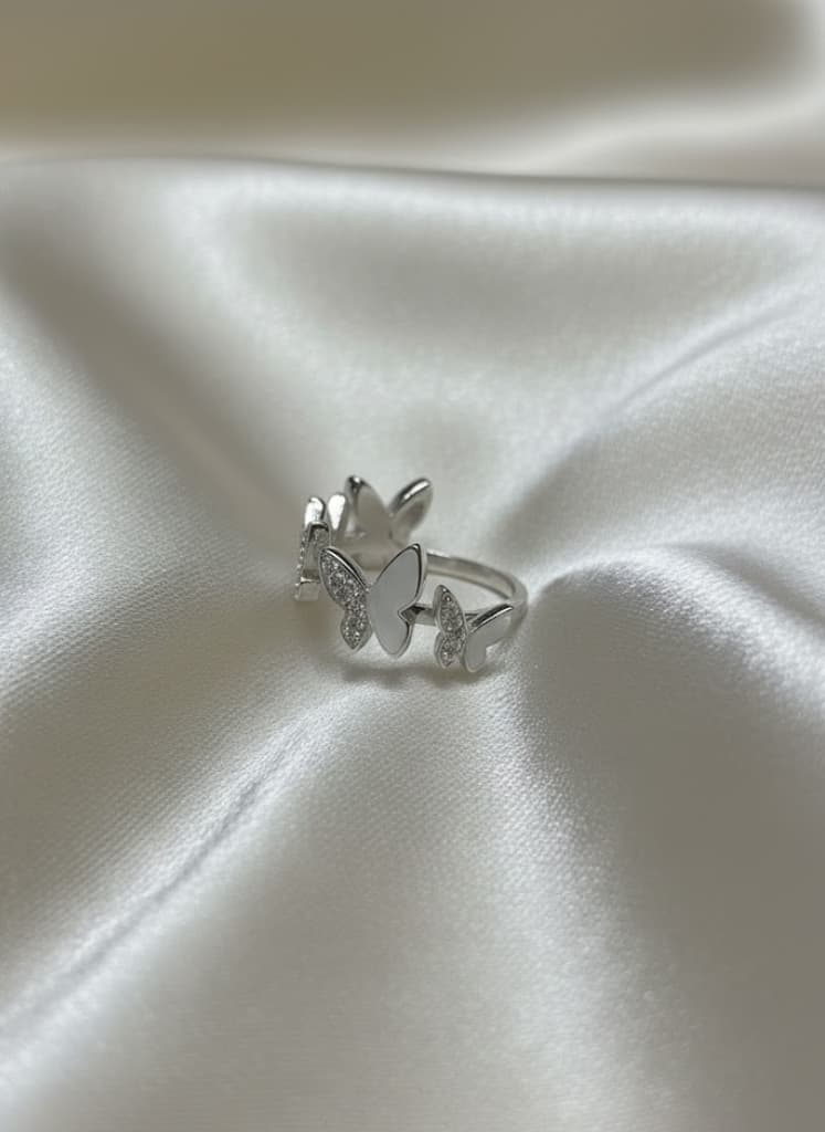 Mother Of Pearl Butterfly Ring - Image 3