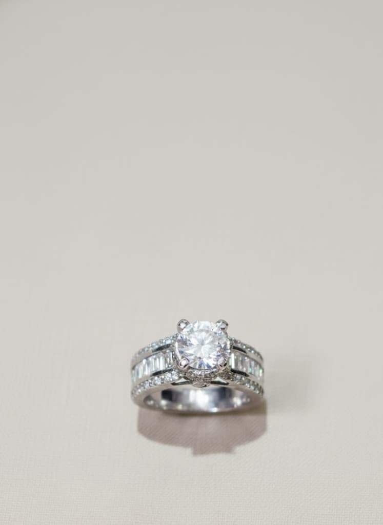 Sterling Silver Premium Cubic Zirconia Micropave Halo Cocktail Ring.