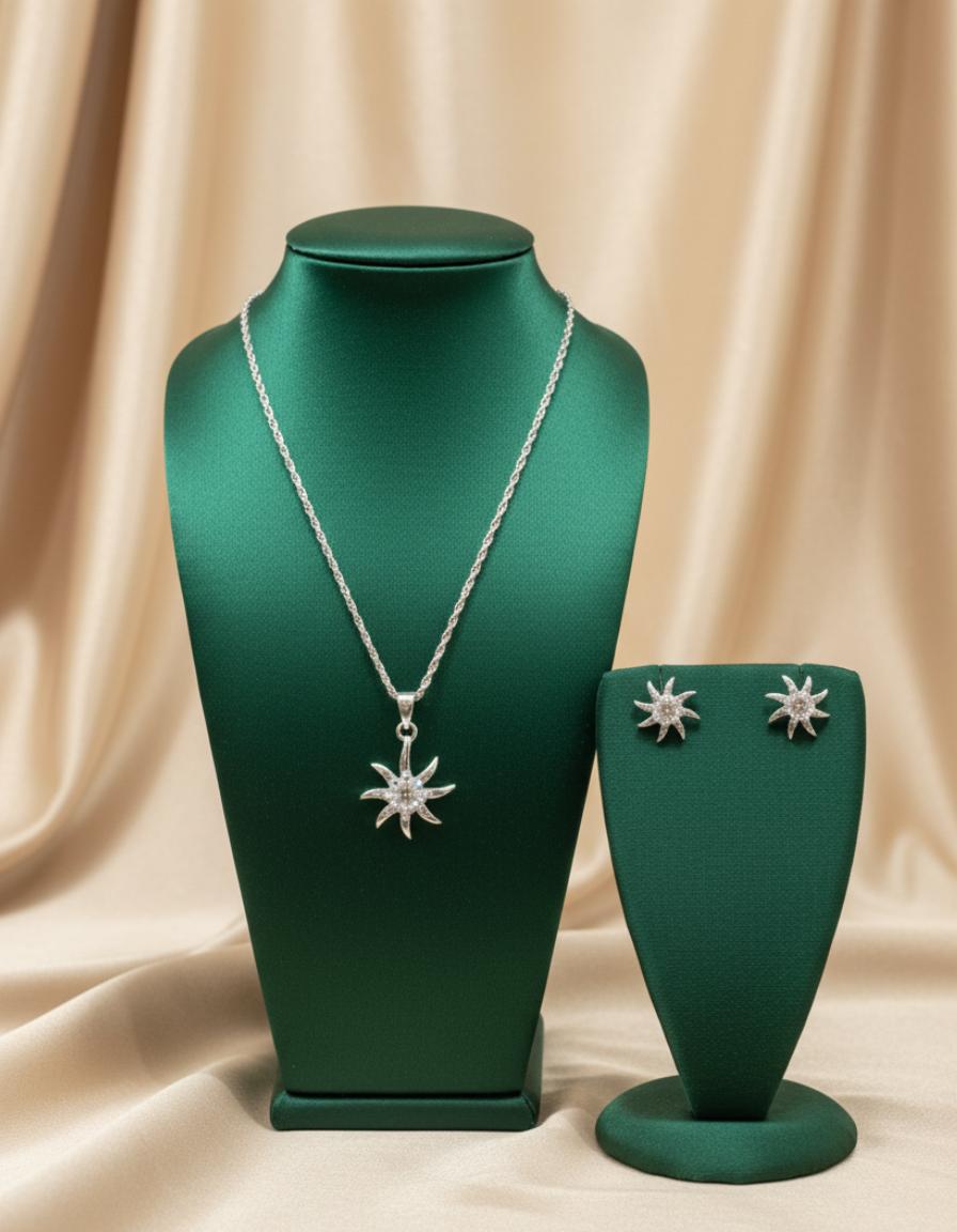 Starburst Pendant Studs