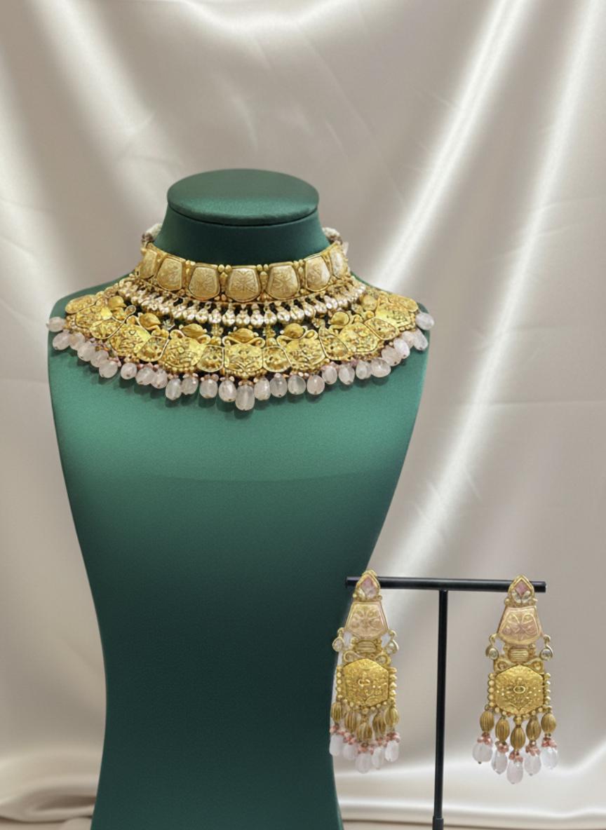 The Maharani Gold Heritage Choker Necklace