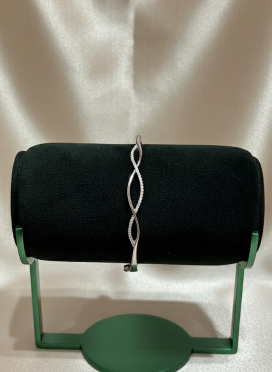 Twisted Infinity Design Open Cuff Bracelet