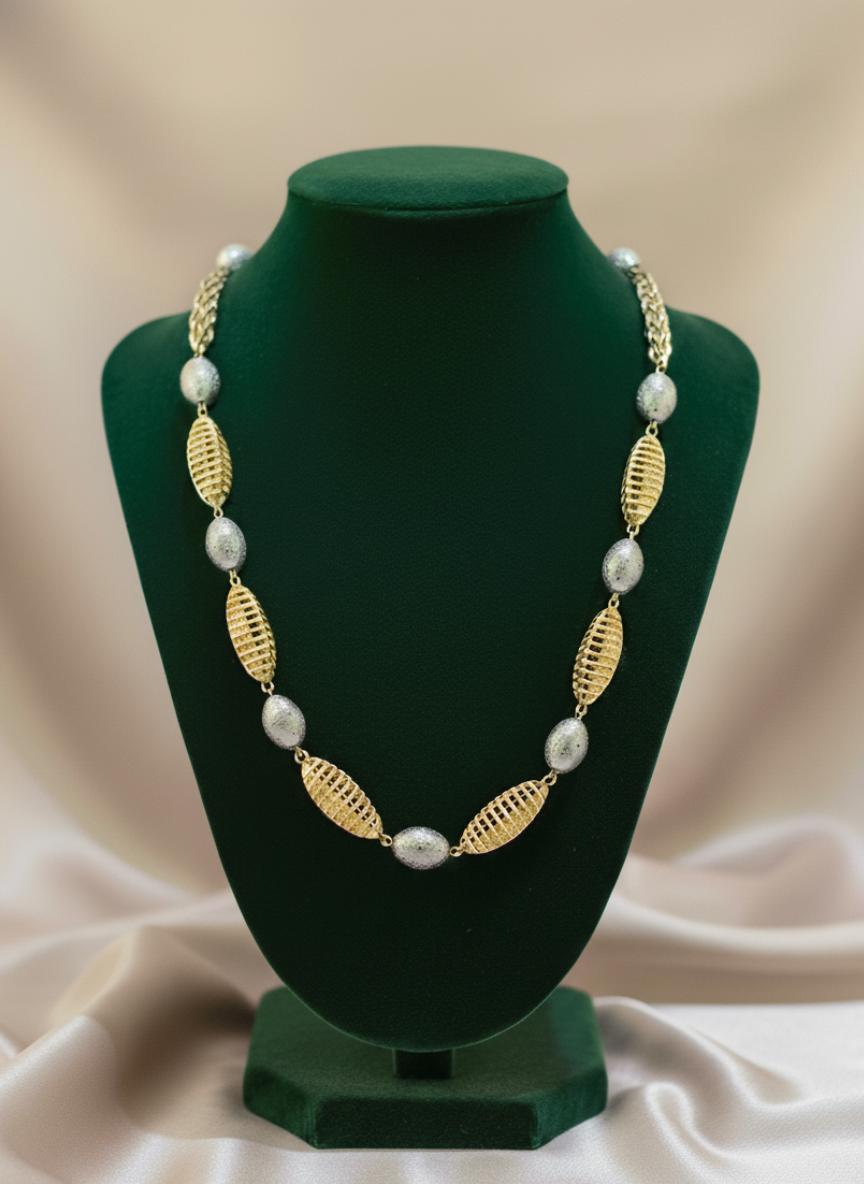 Two Tone Filigree Capsule Link Set - Image 3