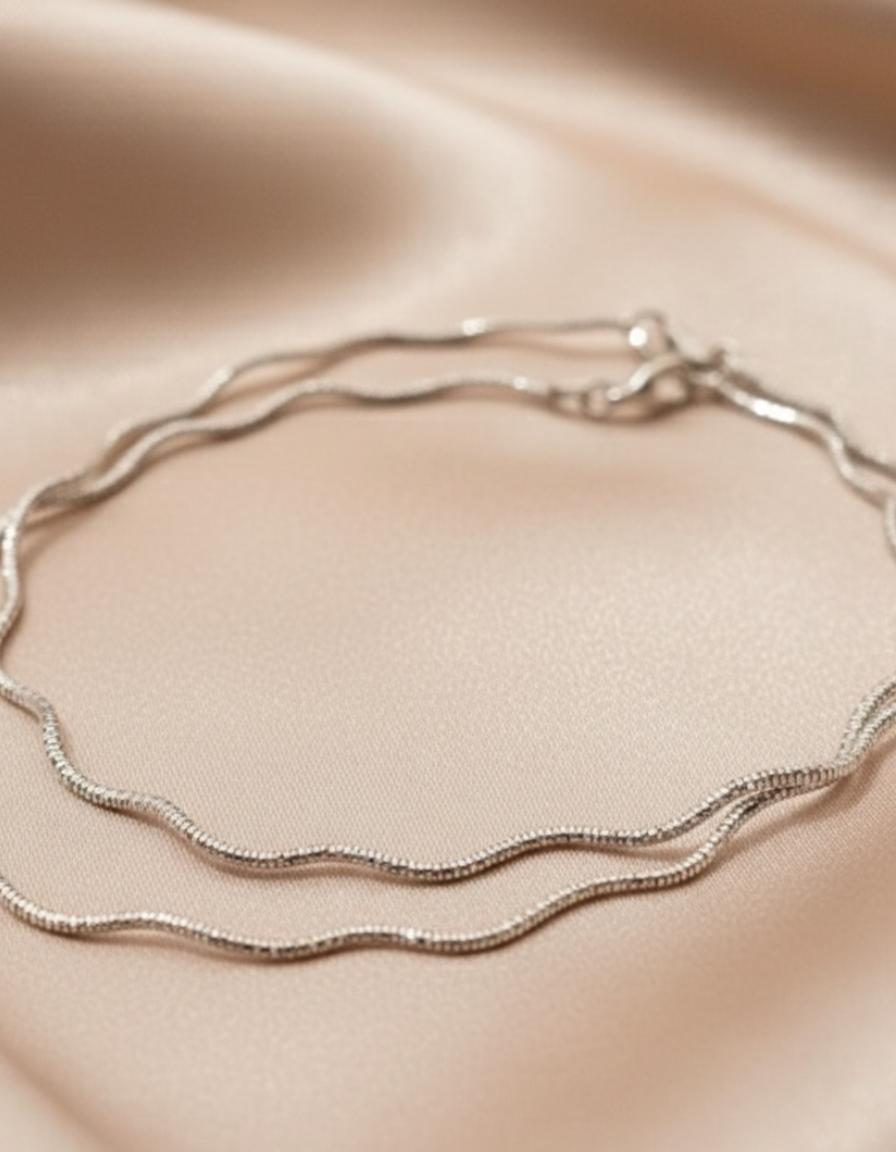 Wavy Serpentine Anklet - Image 2
