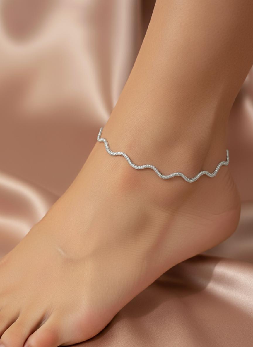 Wavy Serpentine Anklet - Image 4