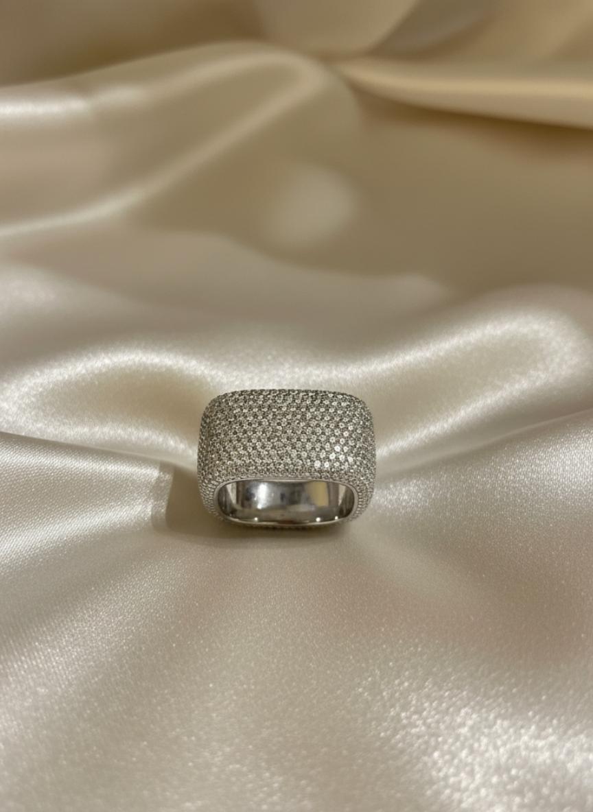 Wide Micro-Pave Cz Cigar Band - Image 3